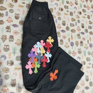 Chrome Hearts Signature Cross Patch Black Cargo Pants